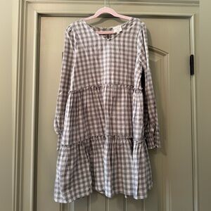 HAYDEN GIRLS Sage Green Gingham Checkered Dress XL Boutique Brand